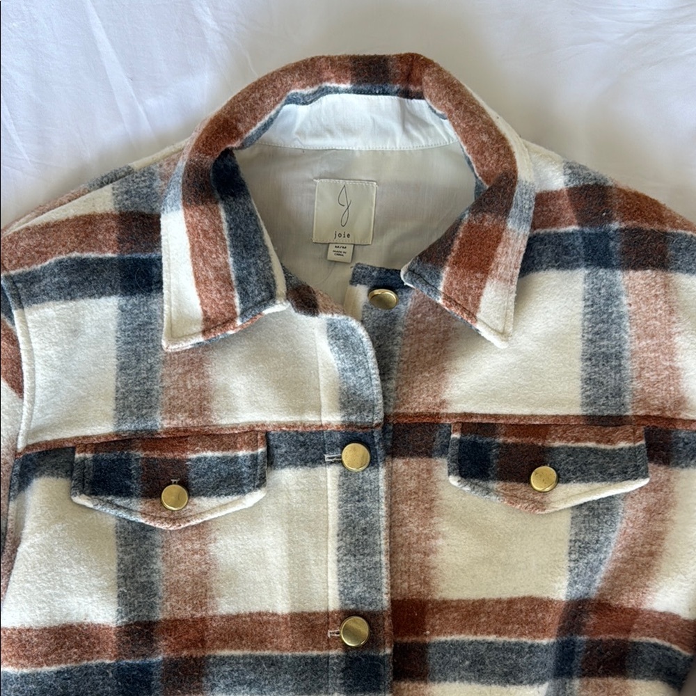 Plaid Button-Up Jacket - Multicolor - image 2